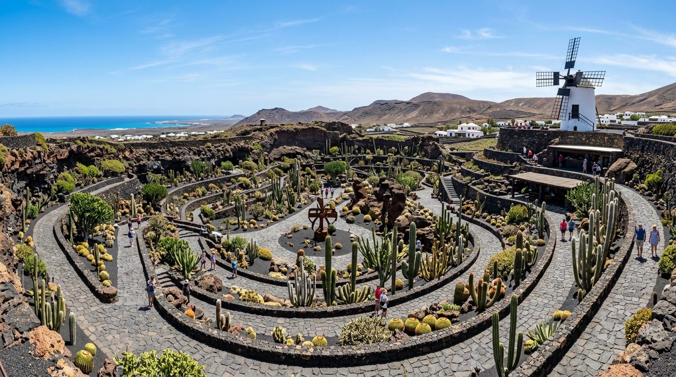 Jardin de Cactus : la dernière œuvre de Manrique